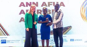 Verleihung des Ghana TVET Excellence Awards an Ann Afua Appiah