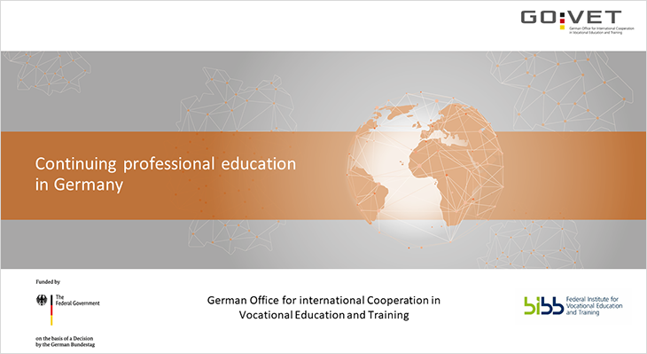 Presentation on continuing professional education in Germany