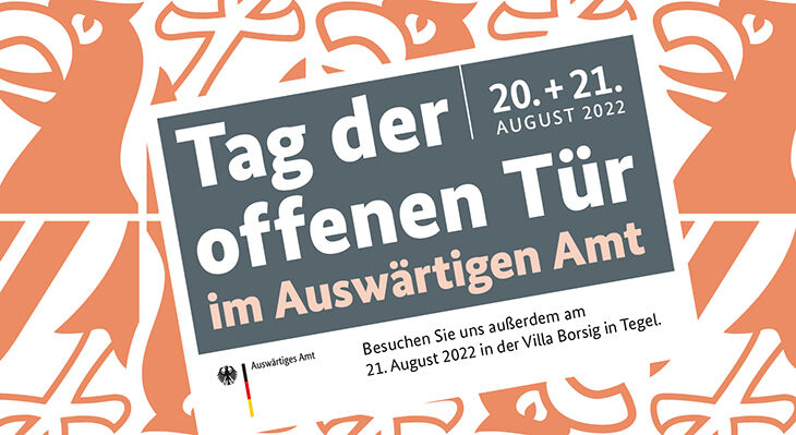 Key Visual zum Tag der offenen Tür des Auswärtigen Amtes 2022