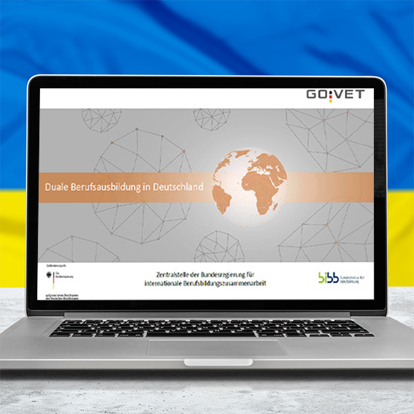 Info-Material zur deutschen Berufsbildung auf Ukrainisch